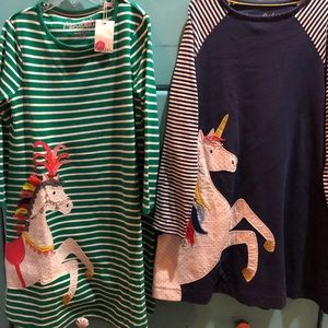 Two cute girls dresses.